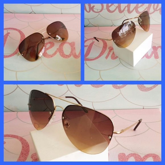Accessories - MIRROR SUNGLASSES WOMEN GOLDEN FEMALE METAL FRAME